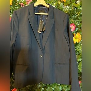 Banana Republic Navy One Button Blazer